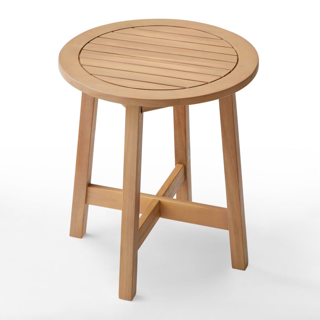 Adele Outdoor Side Table – Acacia Wood
